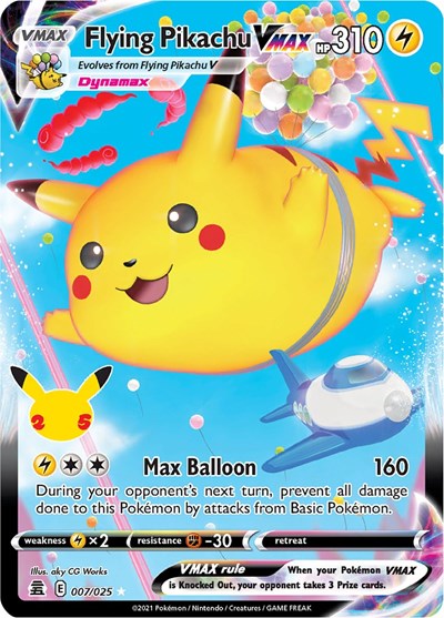 Celebrations - 007/025 Flying Pikachu VMAX Ultra Rare