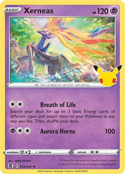 Celebrations - 012/025 Xerneas Holo Rare