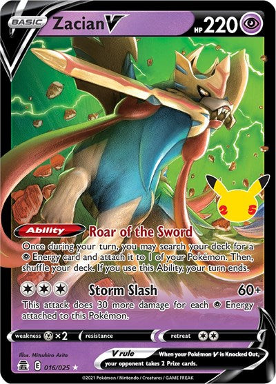 Celebrations - 016/025 Zacian V Ultra Rare