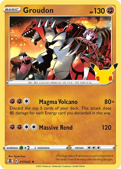 Celebrations - 017/025 Groudon Holo Rare