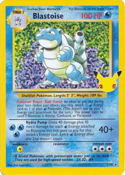 Celebrations Classic Collection - 002/102 Blastoise Classic Collection