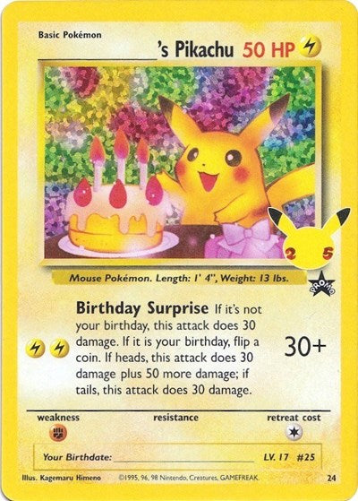 Celebrations Classic Collection - 24/53 ______'s Pikachu Classic Collection
