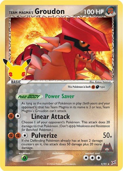 Celebrations Classic Collection - 9/95 Team Magma's Groudon Classic Collection