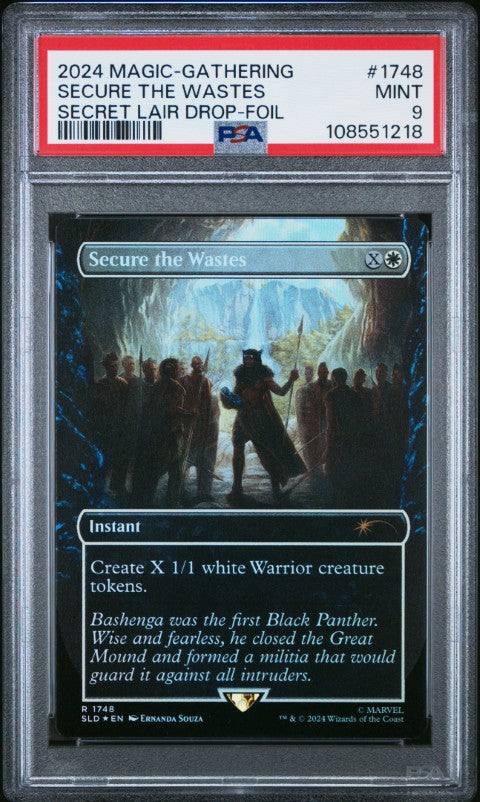 2024 Magic The Gathering Secret Lair Drop #1748 Secure The Wastes Secret Lair Drop-Foil PSA 9