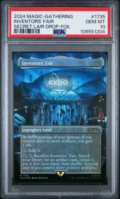 2024 Magic The Gathering Secret Lair Drop #1735 Inventors' Fair Secret Lair Drop-Foil PSA 10