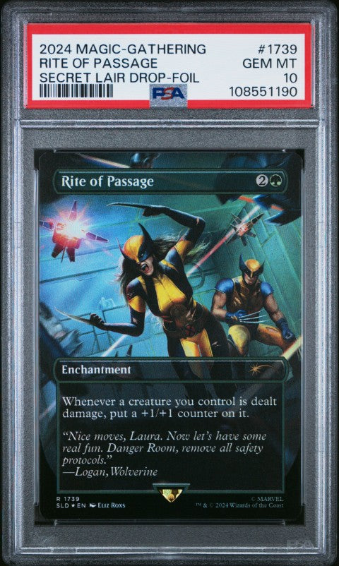 2024 Magic The Gathering Secret Lair Drop #1739 Rite Of Passage Secret Lair Drop-Foil PSA 10
