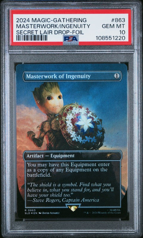 2024 Magic The Gathering Secret Lair Drop #863 Masterwork/Ingenuity Secret Lair Drop-Foil PSA 10