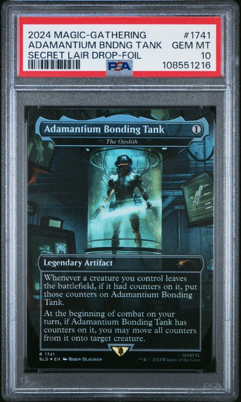 2024 Magic The Gathering Secret Lair Drop #1741 Adamantium Bndng Tank Secret Lair Drop-Foil PSA 10