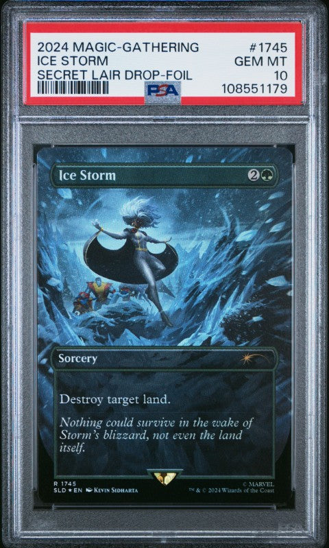 2024 Magic The Gathering Secret Lair Drop #1745 Ice Storm Secret Lair Drop-Foil PSA 10