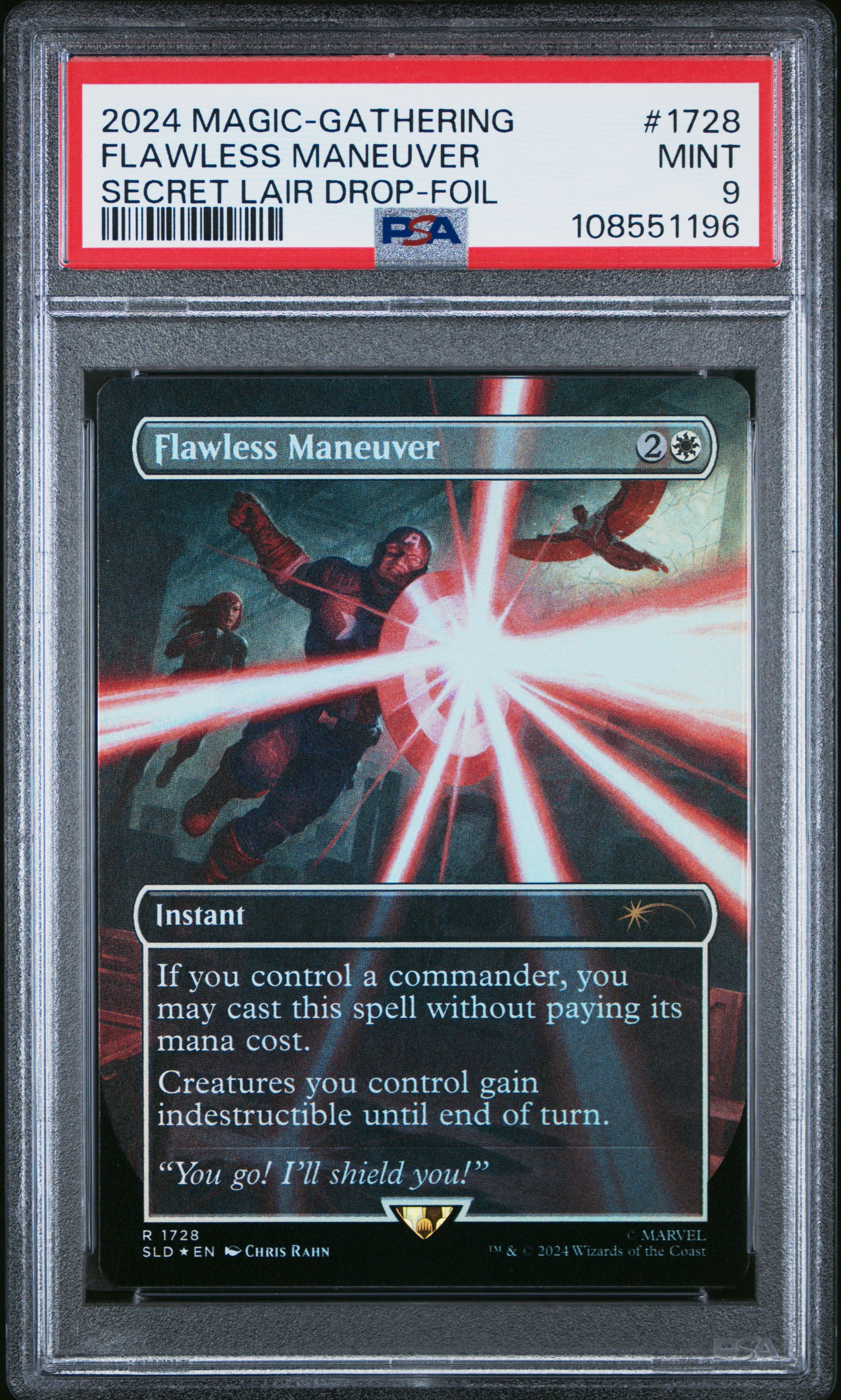 2024 Magic The Gathering Secret Lair Drop #1728 Flawless Maneuver Secret Lair Drop-Foil PSA 9