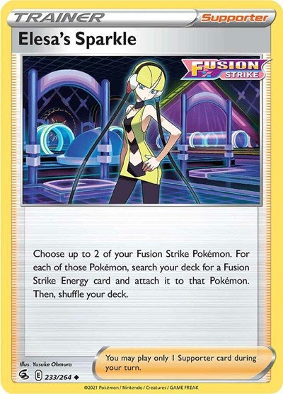 Sword & Shield Fusion Strike - 233/264 Elesa's Sparkle Uncommon