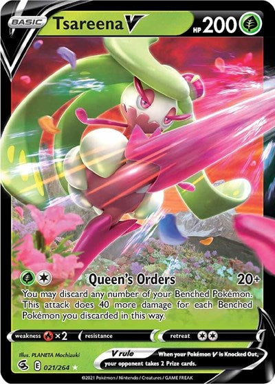 Sword & Shield Fusion Strike - 021/264 Tsareena V Ultra Rare