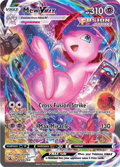 Sword & Shield Fusion Strike - 269/264 Mew VMAX (Alternate Art Secret) Secret Rare