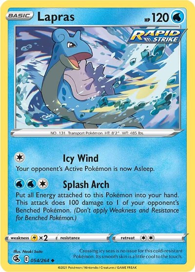 Sword & Shield Fusion Strike - 054/264 Lapras Uncommon