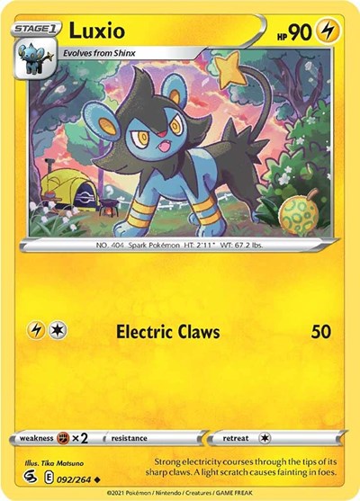 Sword & Shield Fusion Strike - 092/264 Luxio Uncommon