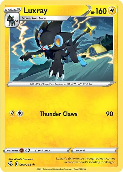 Sword & Shield Fusion Strike - 093/264 Luxray Rare