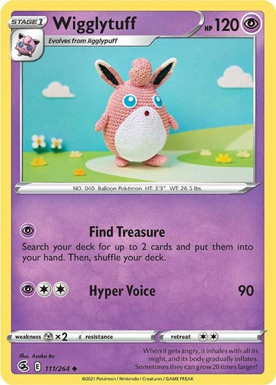 Sword & Shield Fusion Strike - 111/264 Wigglytuff Uncommon