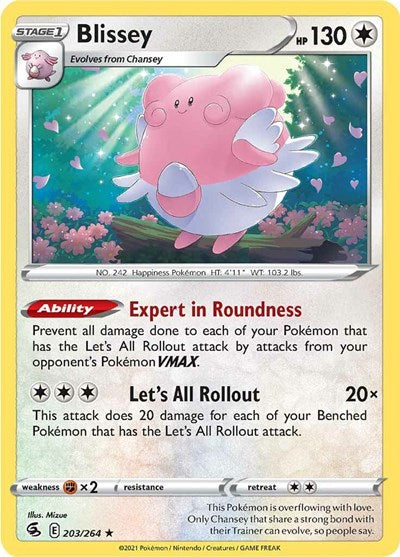 Sword & Shield Fusion Strike - 203/264 Blissey Rare