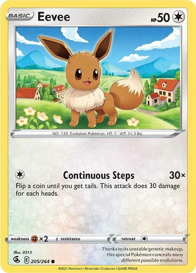 Sword & Shield Fusion Strike - 205/264 Eevee Common