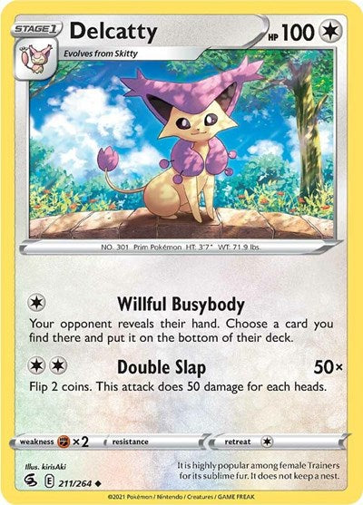 Sword & Shield Fusion Strike - 211/264 Delcatty Uncommon