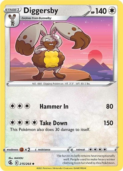 Sword & Shield Fusion Strike - 215/264 Diggersby Uncommon