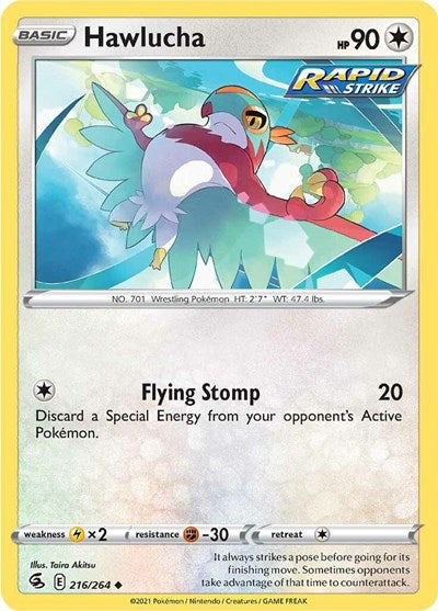 Sword & Shield Fusion Strike - 216/264 Hawlucha Uncommon