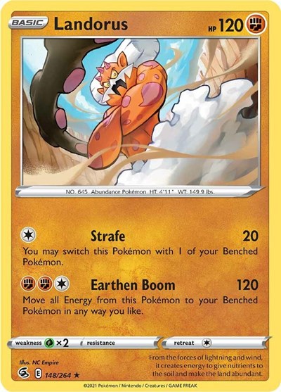 Sword & Shield Fusion Strike - 148/264 Landorus Holo Rare