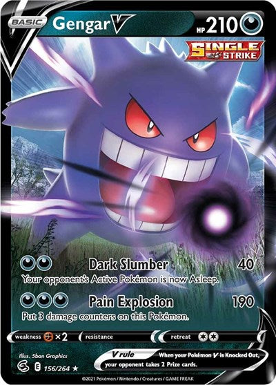 Sword & Shield Fusion Strike - 156/264 Gengar V Ultra Rare