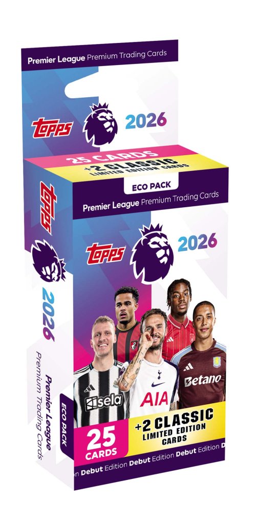 2026 Topps EPL Premier League Soccer Debut Edition Eco Pack