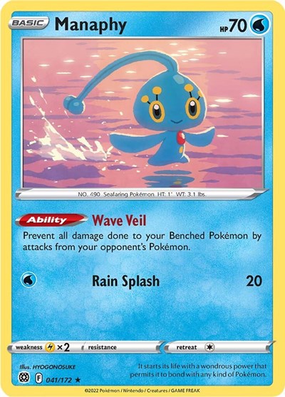 Sword & Shield Brilliant Stars - 041/172 Manaphy Rare