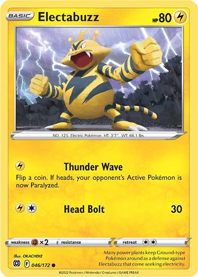 Sword & Shield Brilliant Stars - 046/172 Electabuzz Common