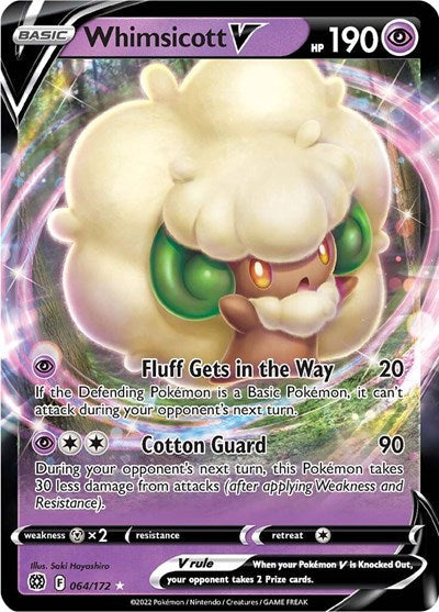 Sword & Shield Brilliant Stars - 064/172 Whimsicott V Ultra Rare