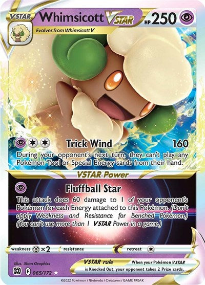 Sword & Shield Brilliant Stars - 065/172 Whimsicott VSTAR Ultra Rare