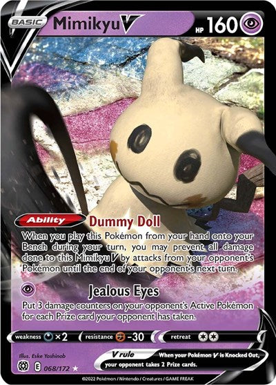 Sword & Shield Brilliant Stars - 068/172 Mimikyu V Ultra Rare