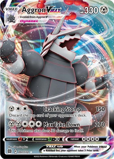 Sword & Shield Brilliant Stars - 097/172 Aggron VMAX Ultra Rare