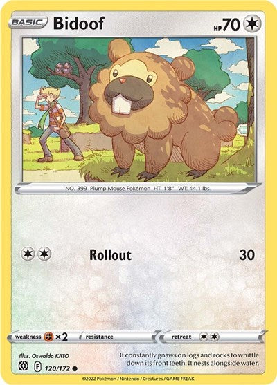 Sword & Shield Brilliant Stars - 120/172 Bidoof Common