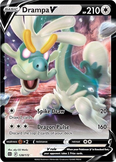 Sword & Shield Brilliant Stars - 128/172 Drampa V Ultra Rare