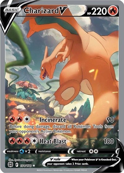 Sword & Shield Brilliant Stars - 154/172 Charizard V (Alternate Full Art) Ultra Rare