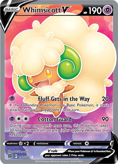 Sword & Shield Brilliant Stars - 160/172 Whimsicott V (Full Art) Ultra Rare