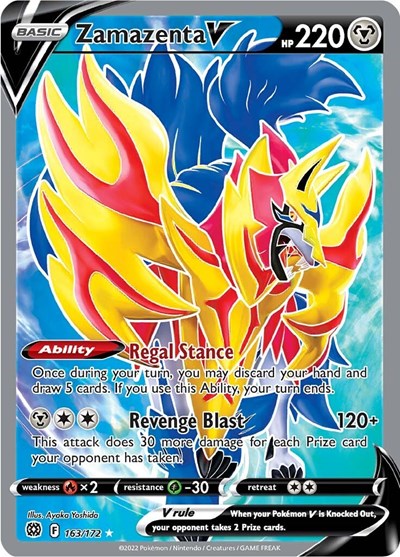 Sword & Shield Brilliant Stars - 163/172 Zamazenta V (Full Art) Ultra Rare