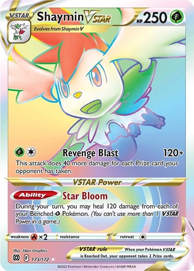 Sword & Shield Brilliant Stars - 173/172 Shaymin VSTAR Secret Rare