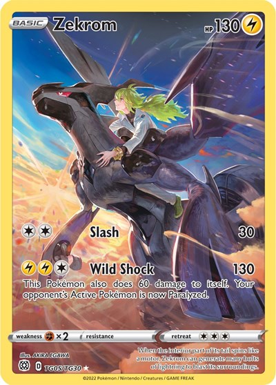 Sword & Shield Brilliant Stars Trainer Gallery - TG05/TG30 Zekrom Ultra Rare