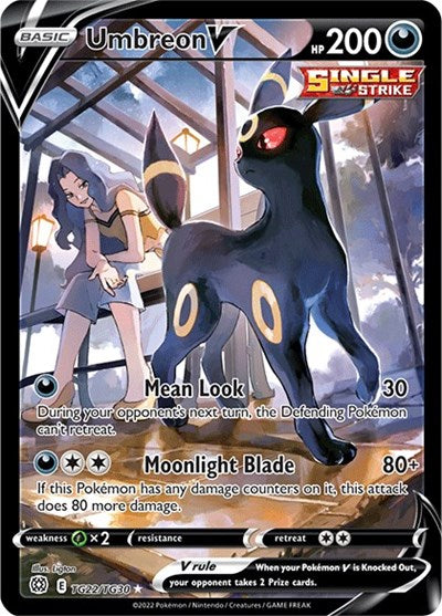 Sword & Shield Brilliant Stars Trainer Gallery - TG22/TG30 Umbreon V Ultra Rare