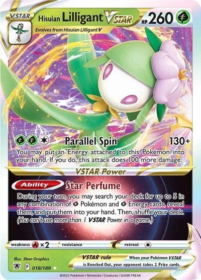 Sword & Shield Astral Radiance - 018/189 Hisuian Lilligant VSTAR Ultra Rare