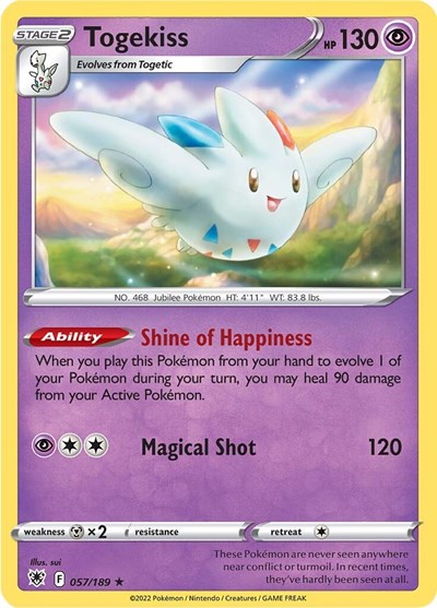 Sword & Shield Astral Radiance - 057/189 Togekiss Holo Rare