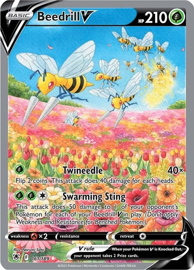 Sword & Shield Astral Radiance - 161/189 Beedrill V (Alternate Full Art) Ultra Rare