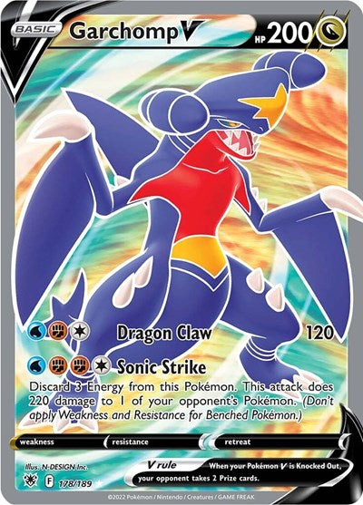 Sword & Shield Astral Radiance - 178/189 Garchomp V (Full Art) Ultra Rare