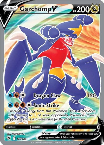 Sword & Shield Astral Radiance - 178/189 Garchomp V (Full Art) Ultra Rare