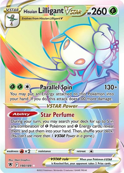 Sword & Shield Astral Radiance - 190/189 Hisuian Lilligant VSTAR Secret Rare