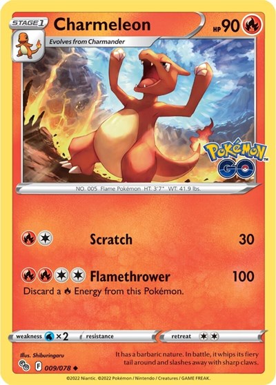 Pokemon GO - 009/078 Charmeleon Uncommon